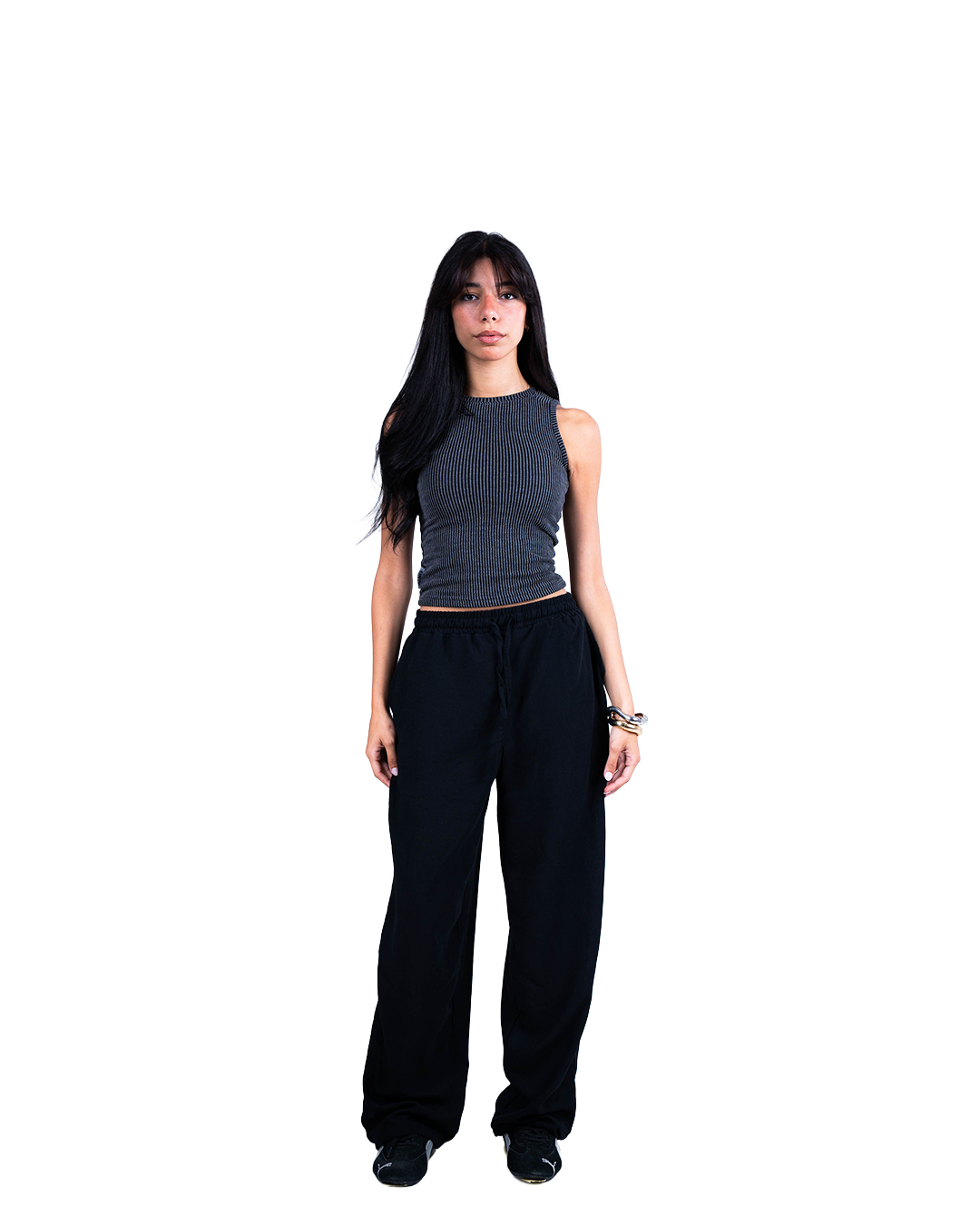 Dark Grey Ribbed Wave Tank