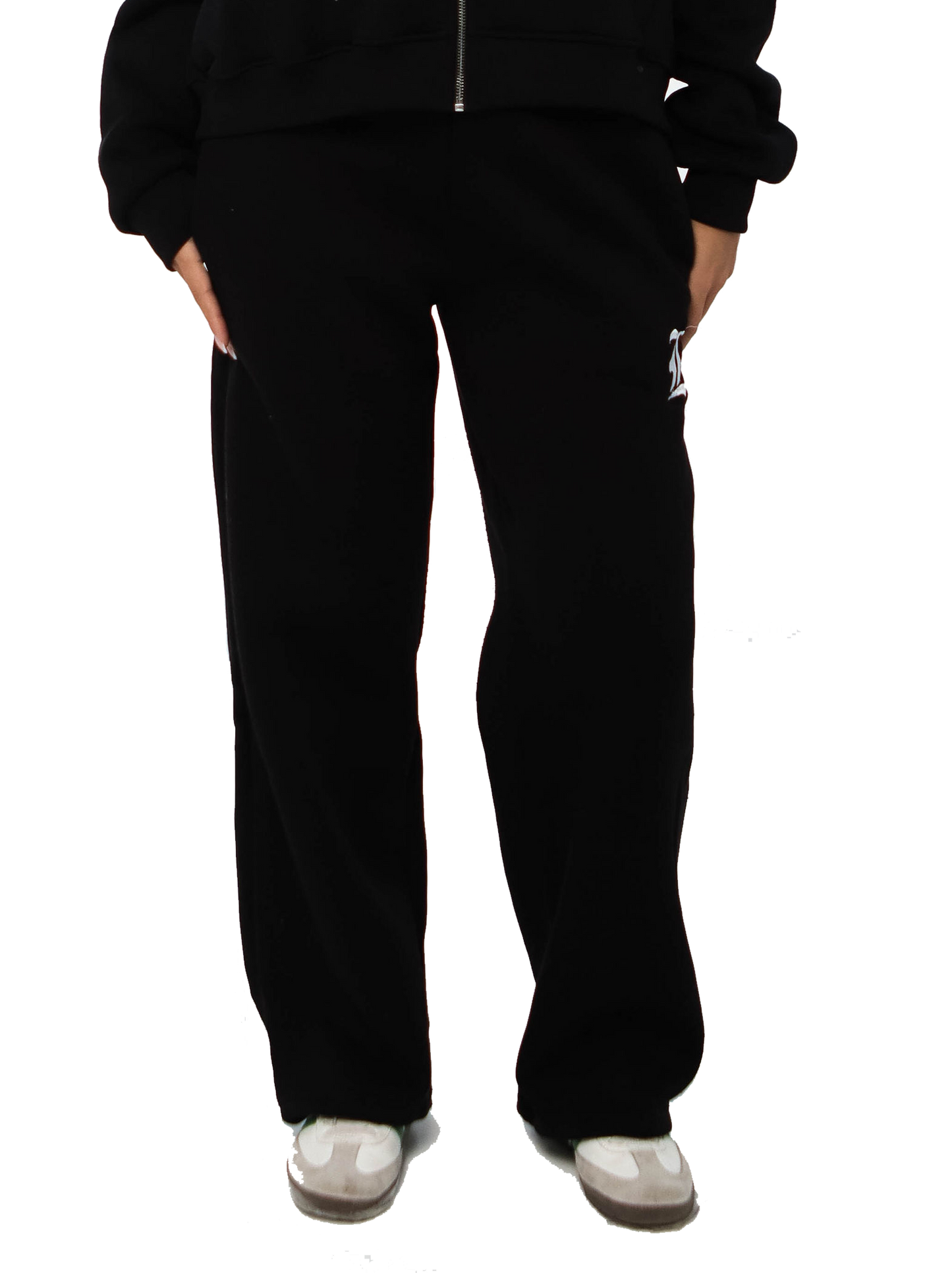LOCCO BLACK BAGGY PANTS