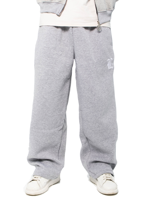 LOCCO LIGHT GREY BAGGY PANTS
