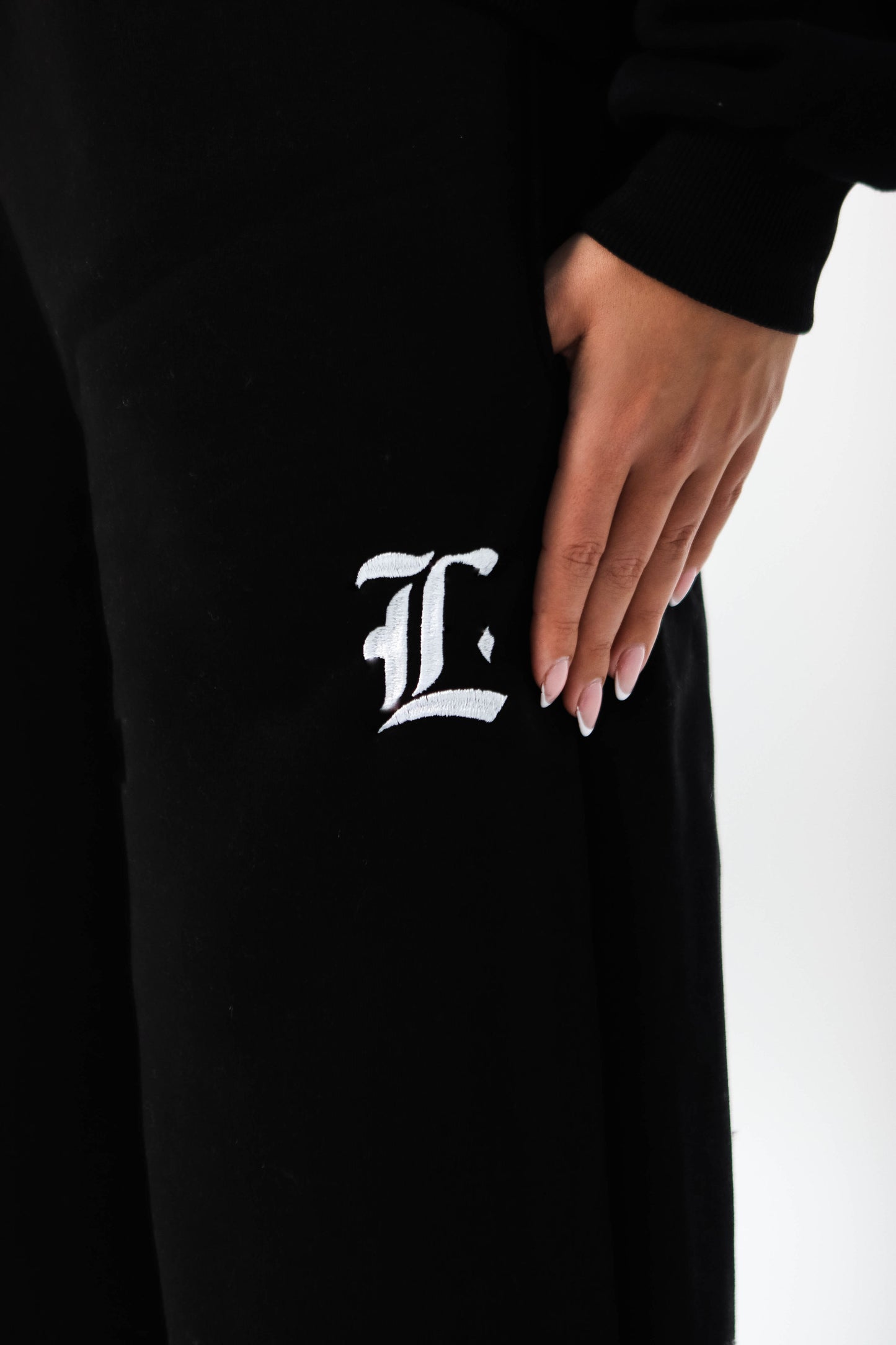 LOCCO BLACK BAGGY PANTS