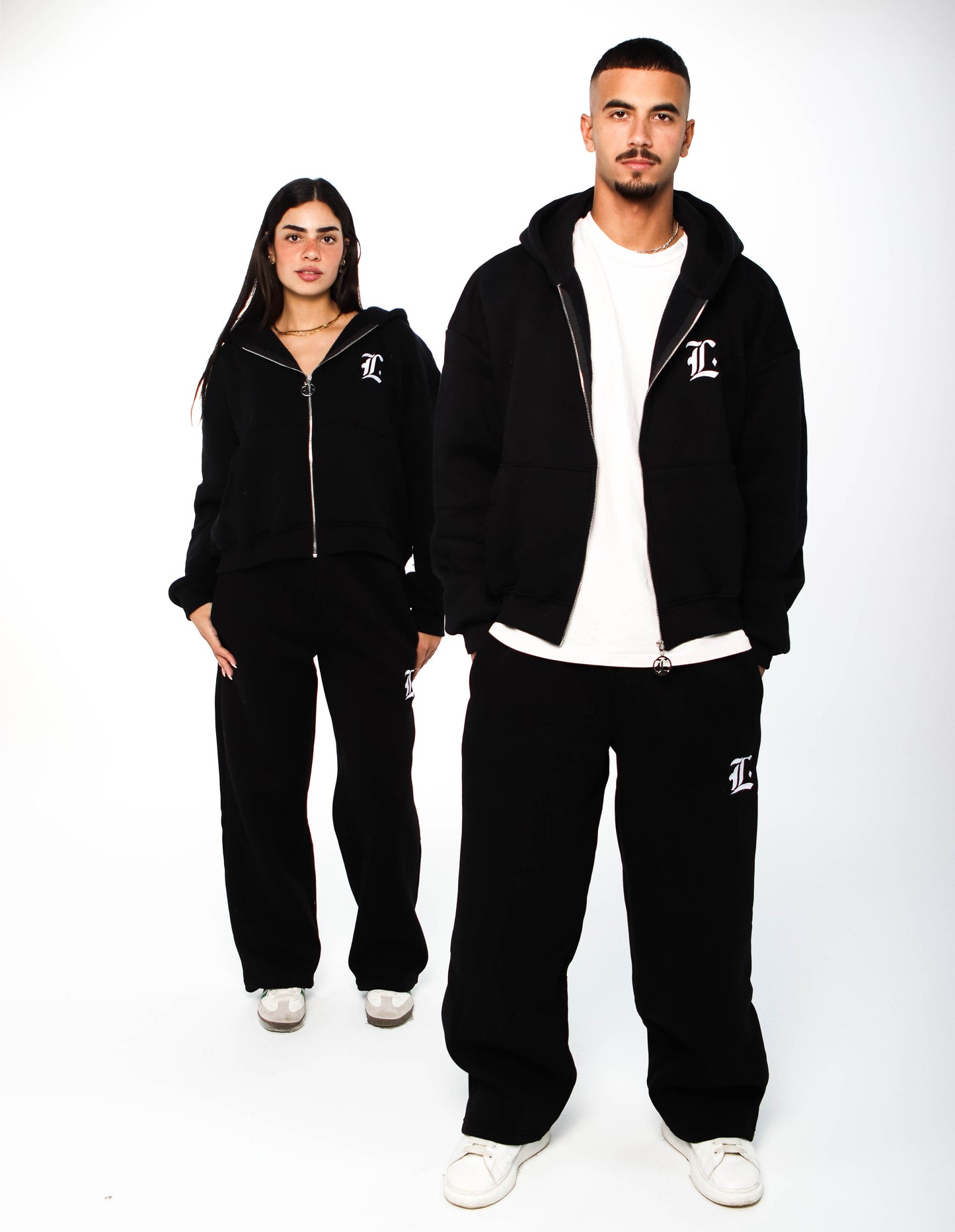 LOCCO BLACK BAGGY PANTS