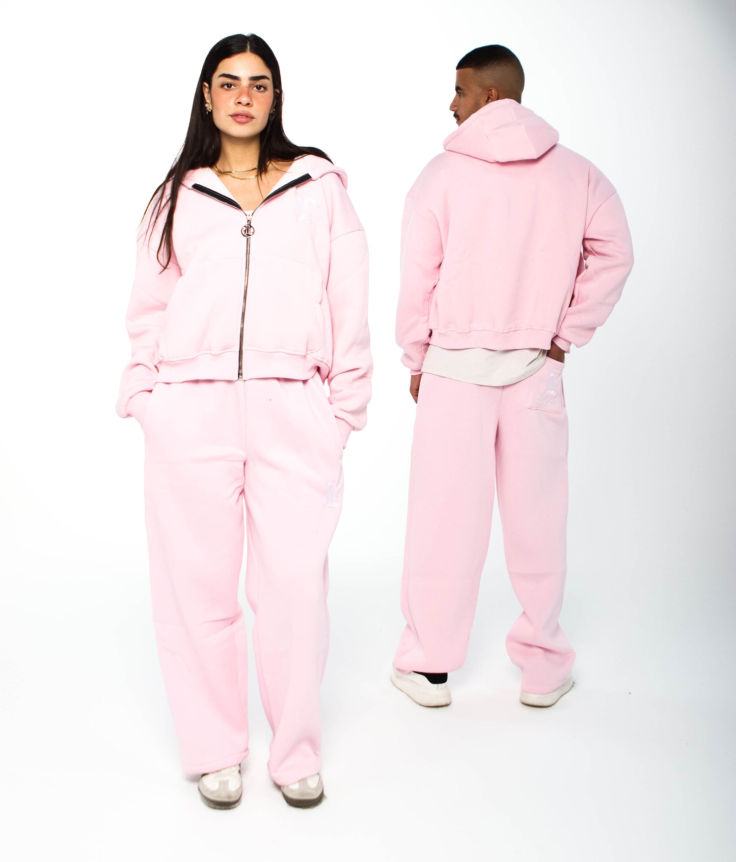 LOCCO PINK BAGGY PANTS