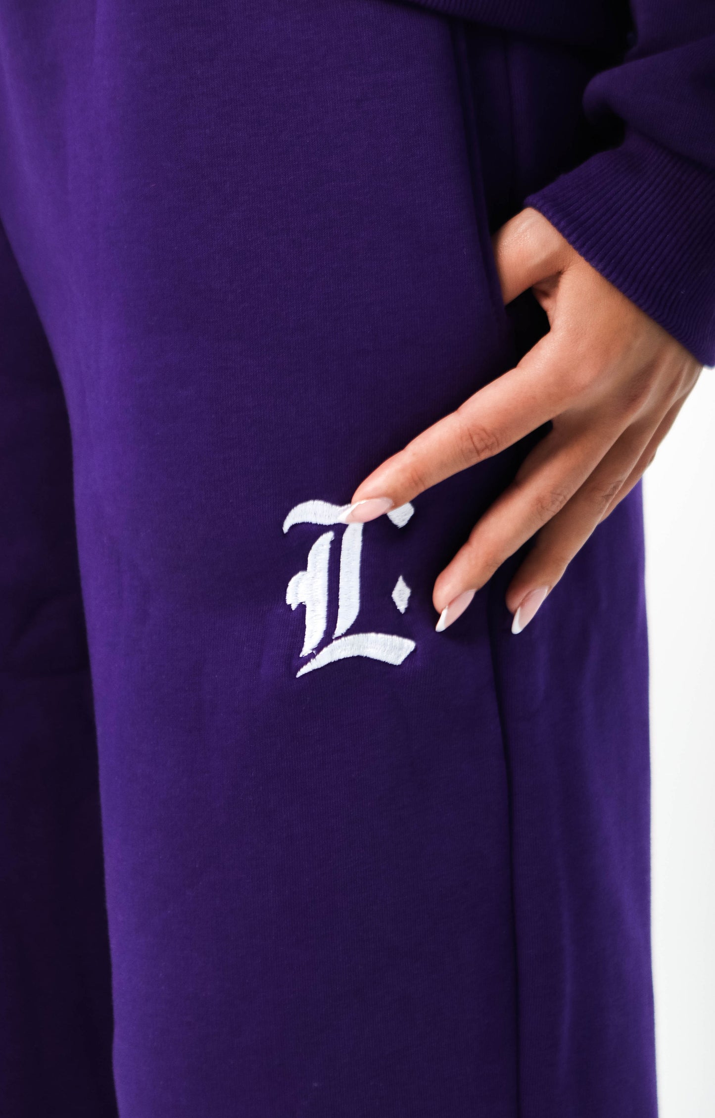 LOCCO PURPLE BAGGY PANTS