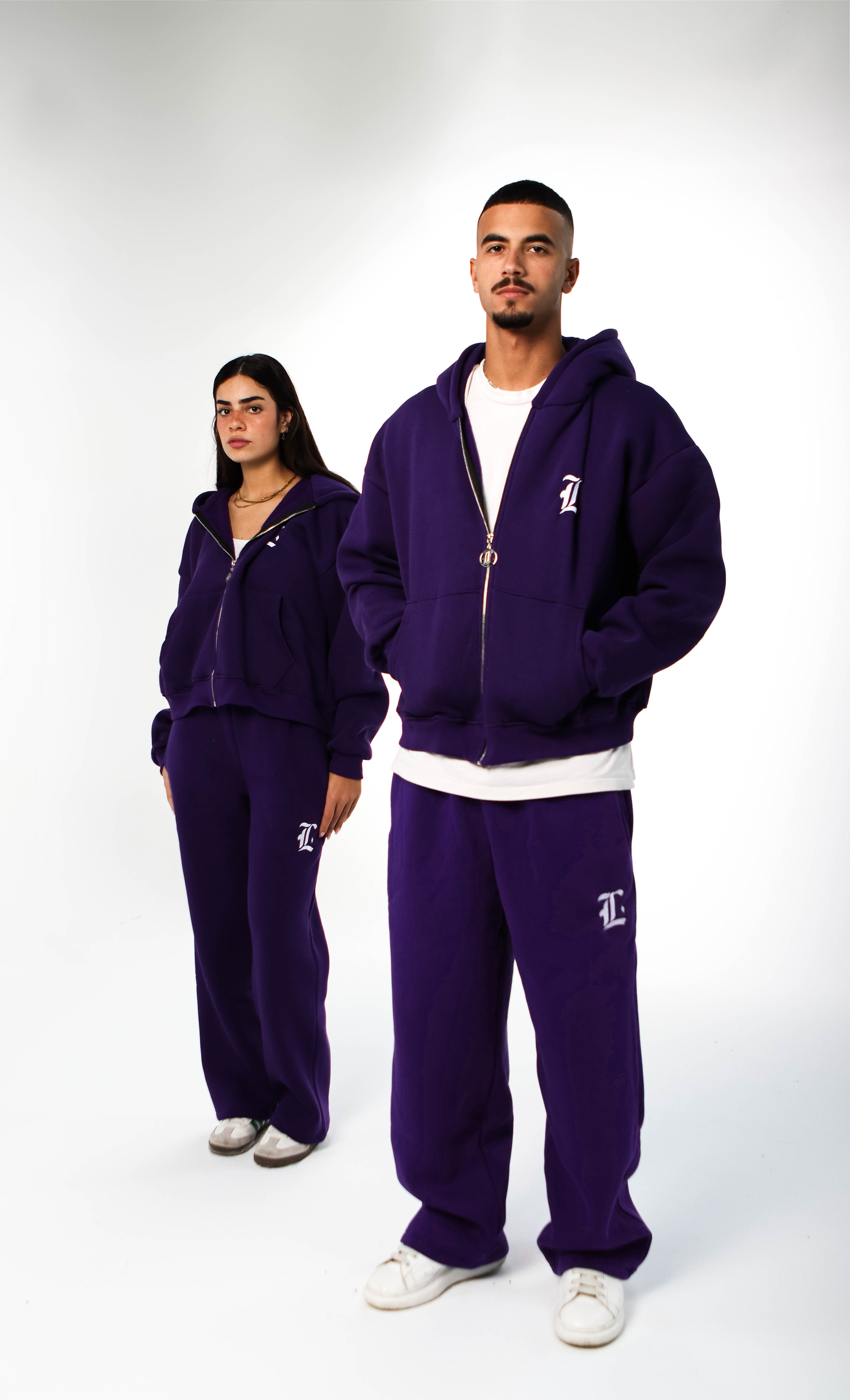 LOCCO PURPLE BAGGY PANTS