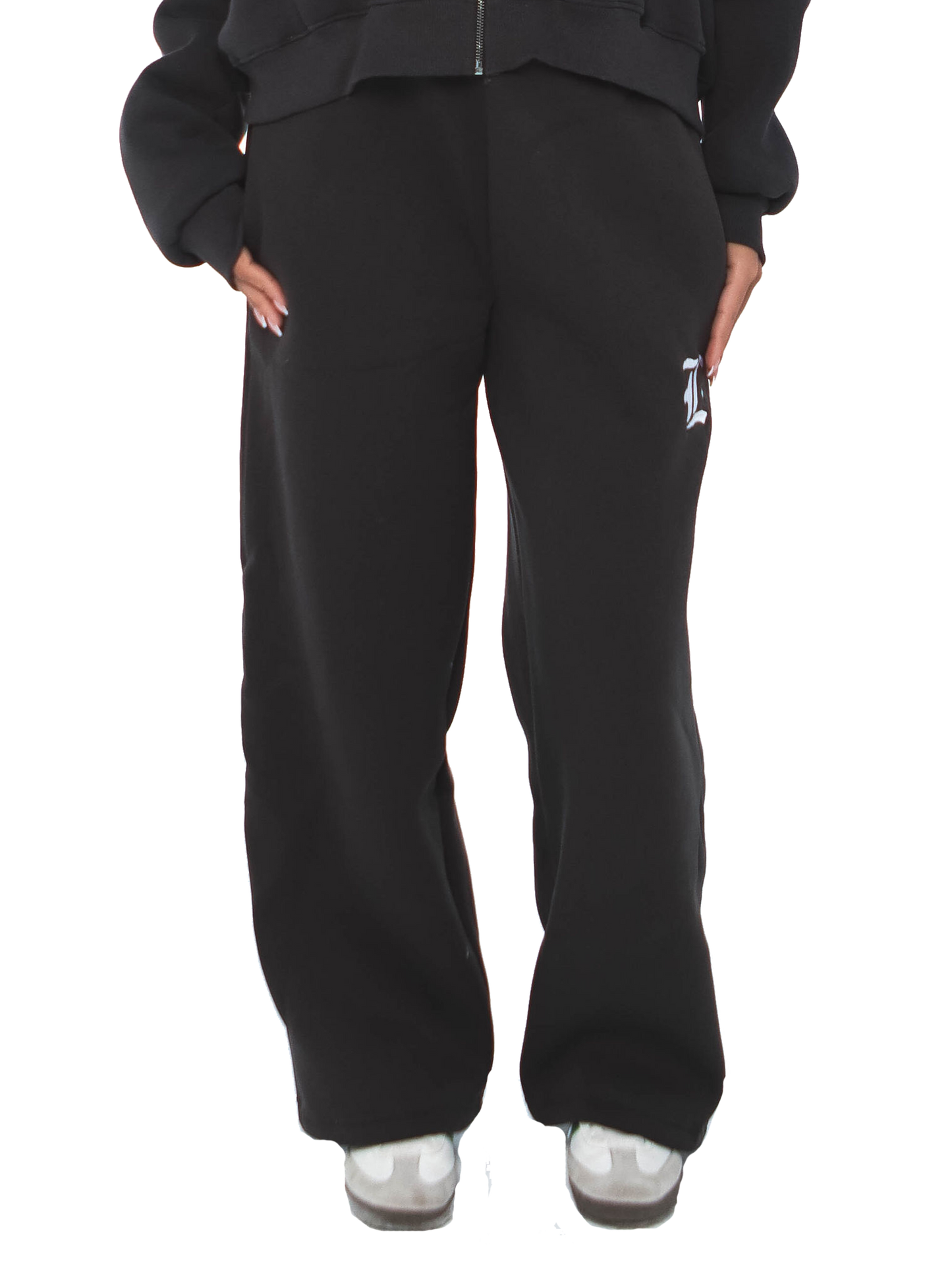 LOCCO DARK GREY BAGGY PANTS