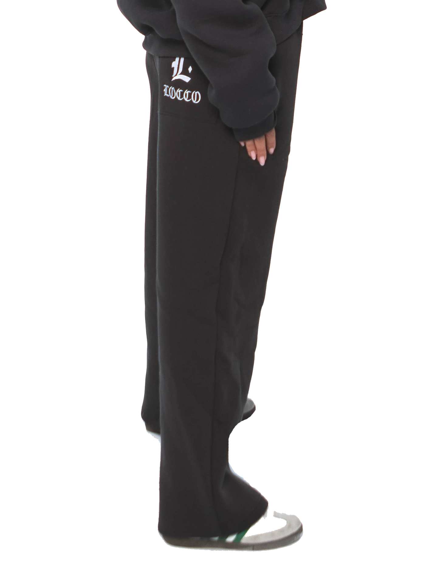 LOCCO DARK GREY BAGGY PANTS