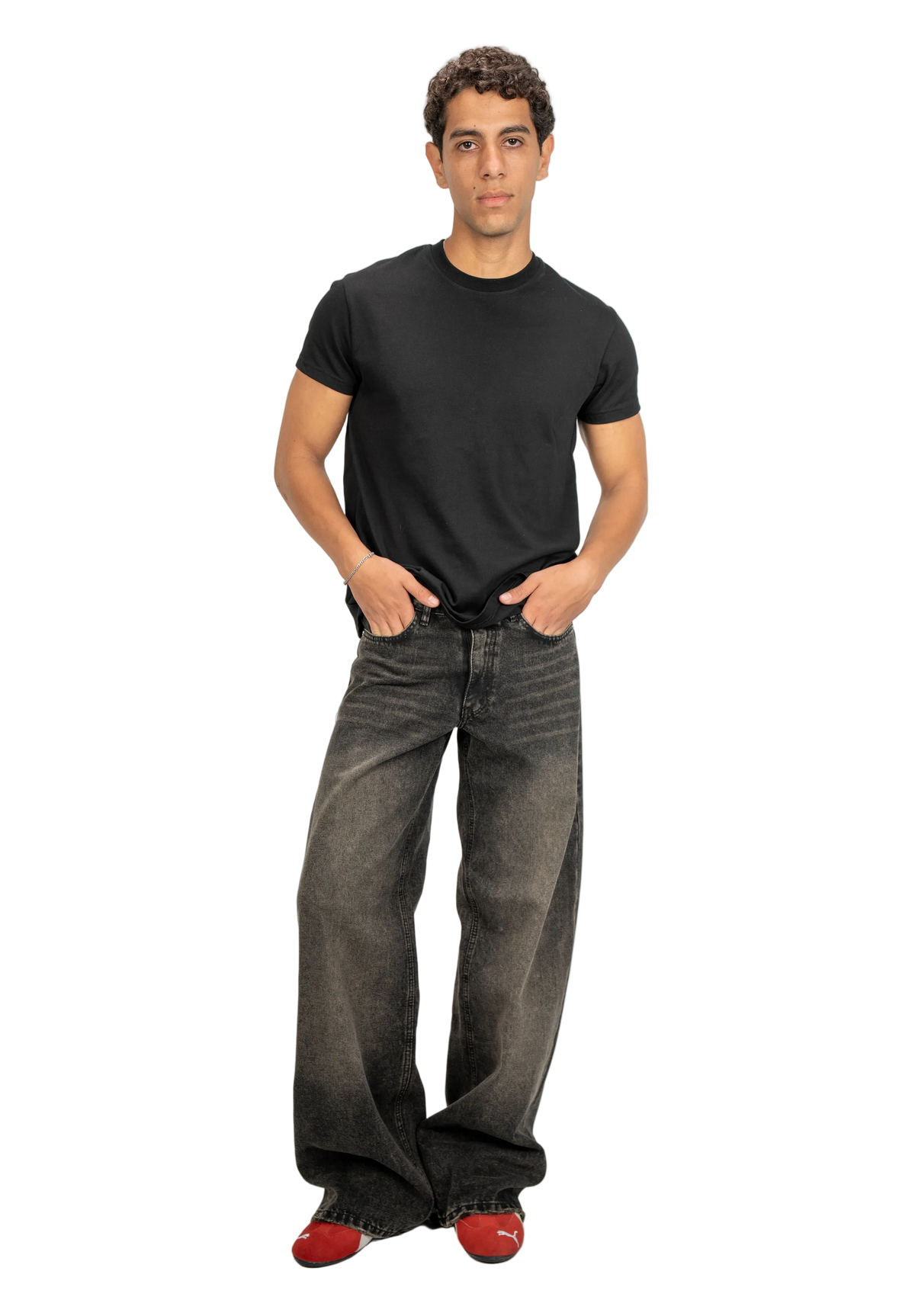 WASHED BLACK DENIM