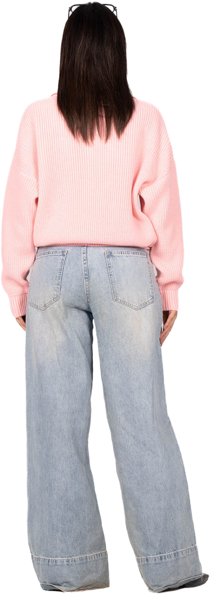 PINK KNITTED SWEATER