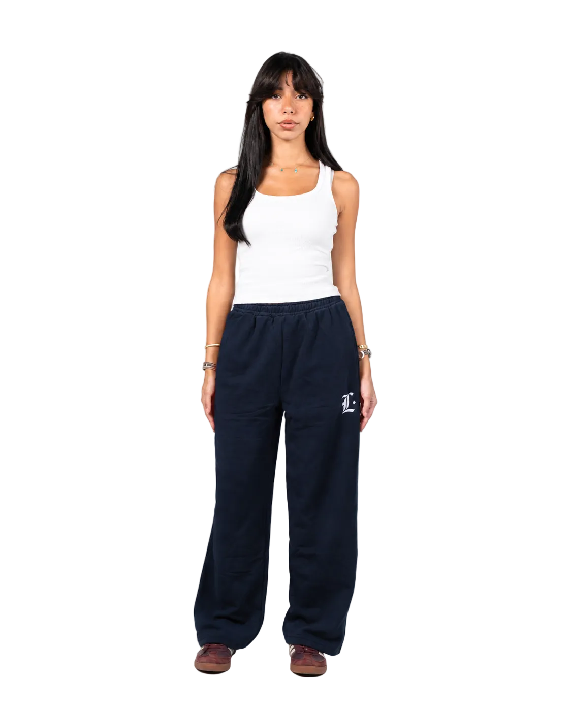 LOCCO NAVY BAGGY PANTS (Summer)