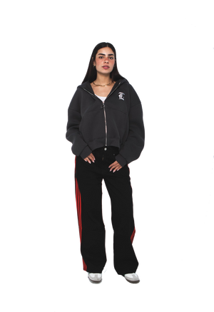THE DOUBLE STRIPED JEANS IN BLACK