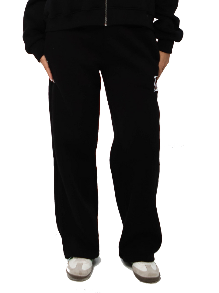 LOCCO BLACK BAGGY PANTS