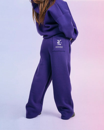 LOCCO PURPLE BAGGY PANTS