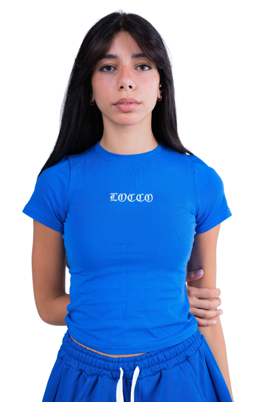 Blue Mono Tee