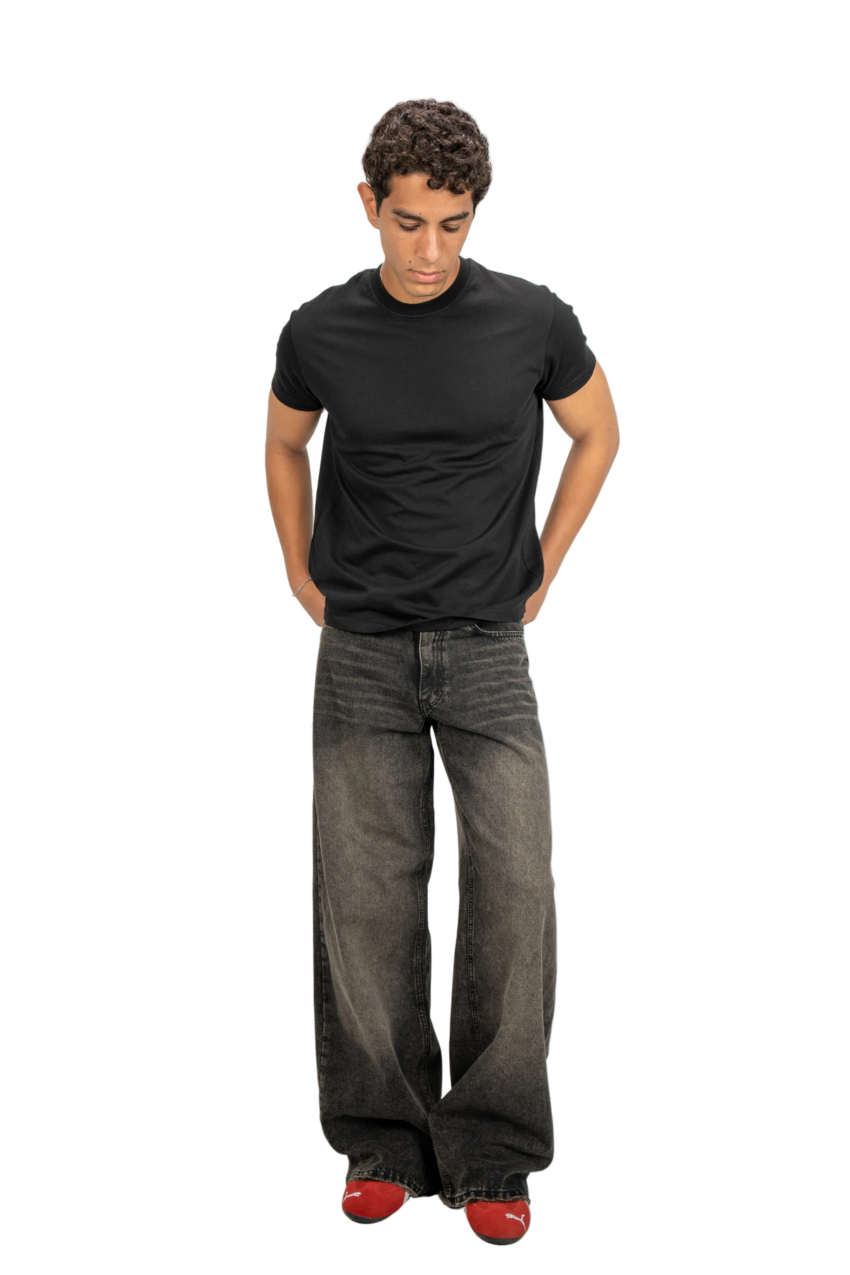 WASHED BLACK DENIM