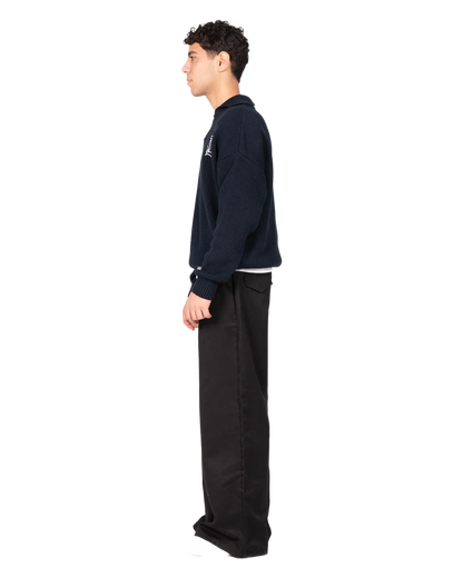 NAVY BLUE KNITTED SWEATER