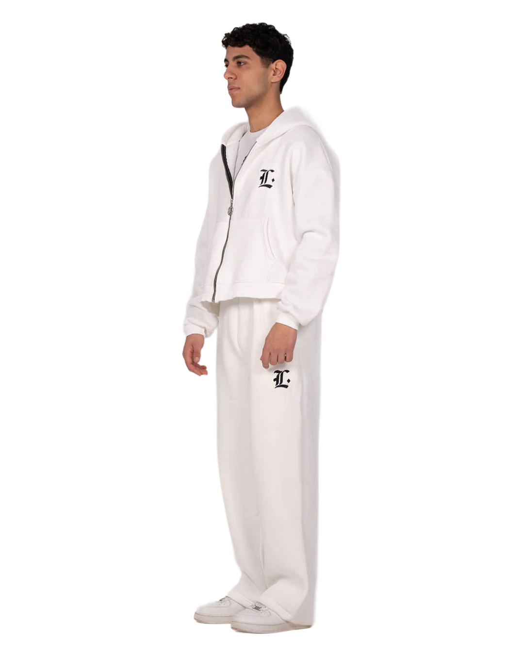 LOCCO WHITE BAGGY PANTS (WINTER)