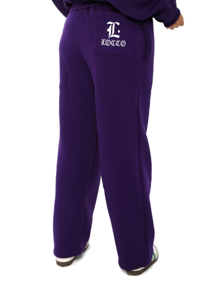 LOCCO PURPLE BAGGY PANTS