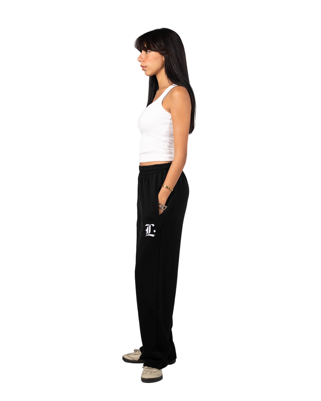 BLACK SUMMER SWEATPANTS