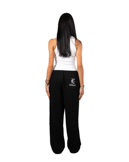 BLACK SUMMER SWEATPANTS