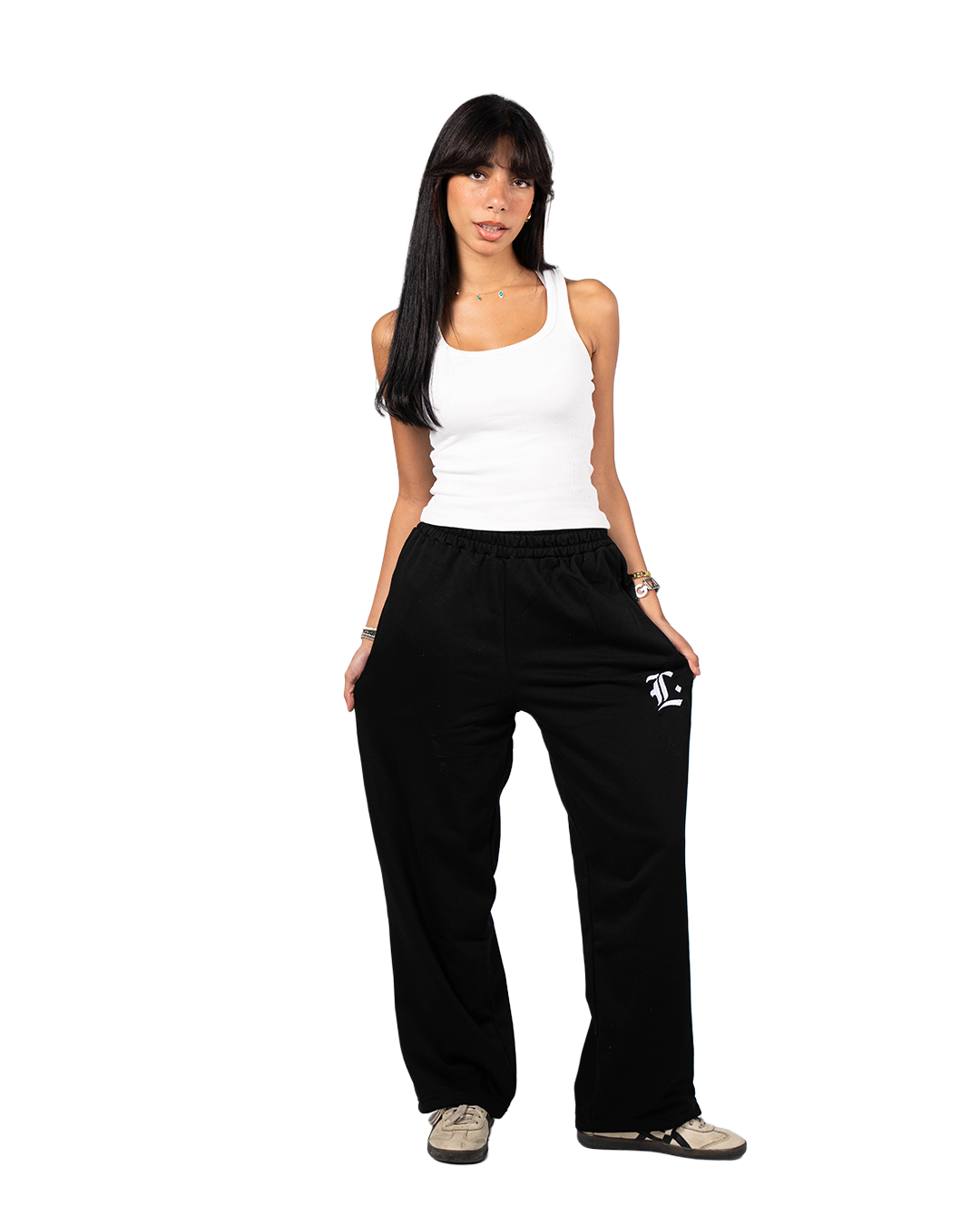 BLACK SUMMER SWEATPANTS