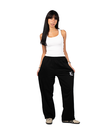 BLACK SUMMER SWEATPANTS