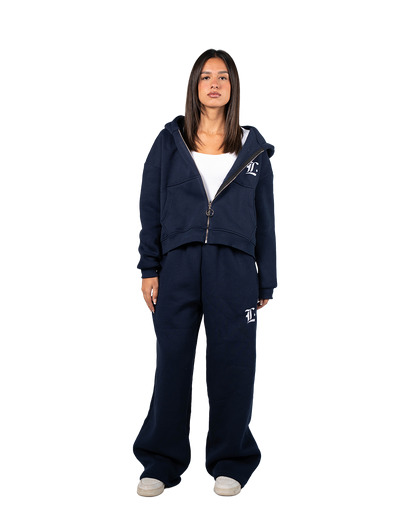 LOCCO NAVY BAGGY SWEATPANTS (Winter)