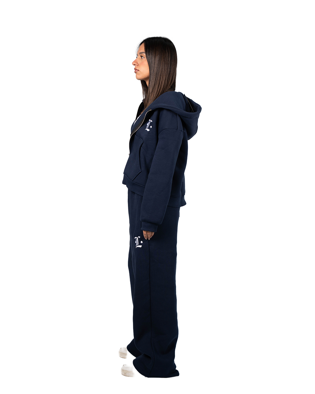 LOCCO NAVY BAGGY SWEATPANTS (Winter)