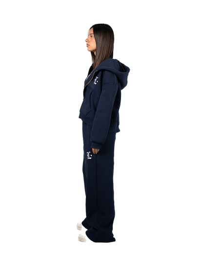 LOCCO NAVY BAGGY SWEATPANTS (Winter)