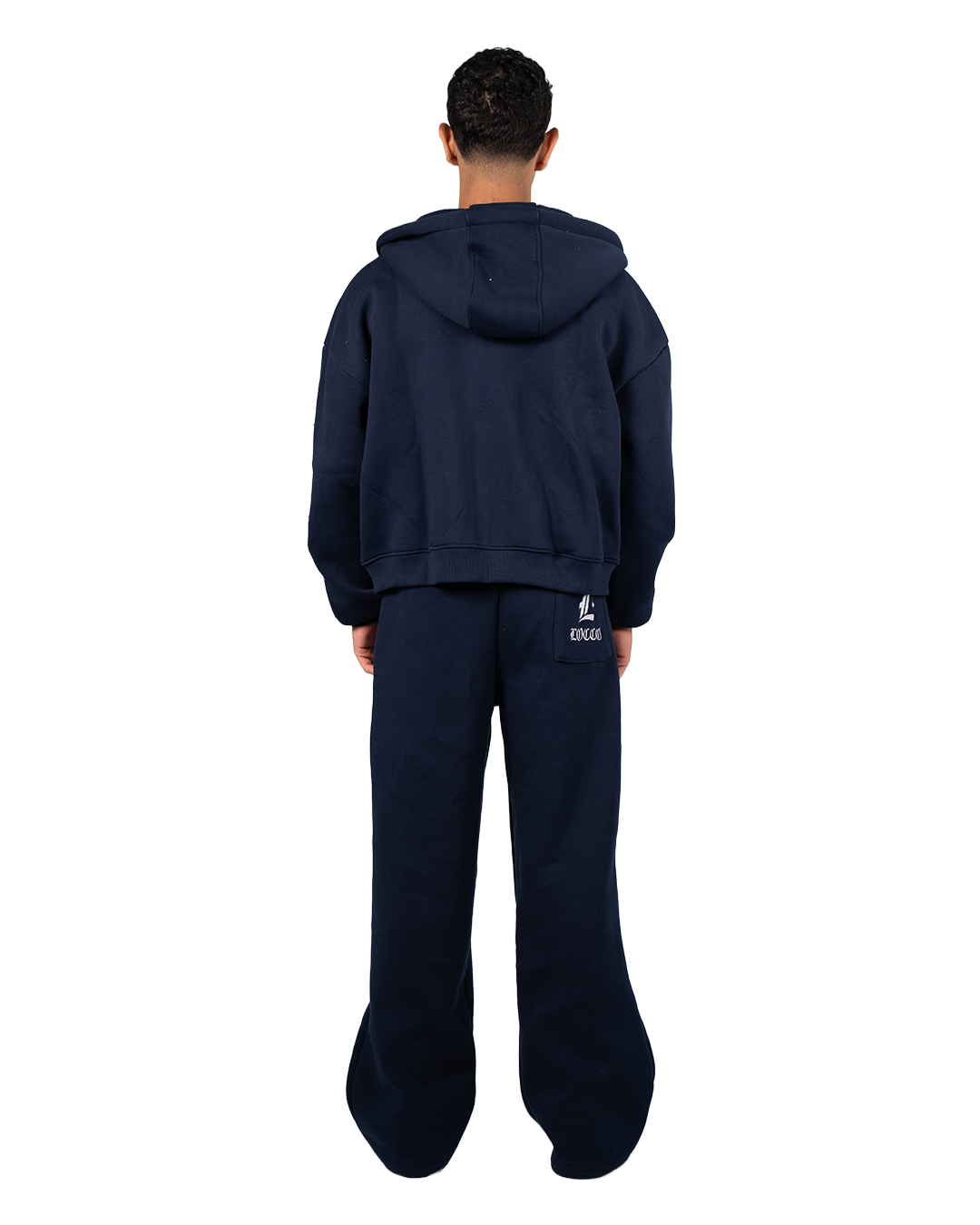 LOCCO NAVY BAGGY SWEATPANTS (Winter)