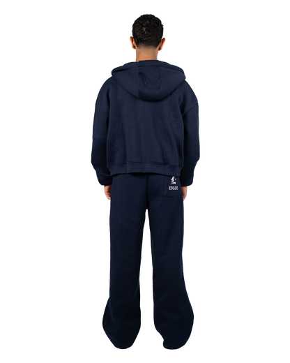 LOCCO NAVY BAGGY SWEATPANTS (Winter)
