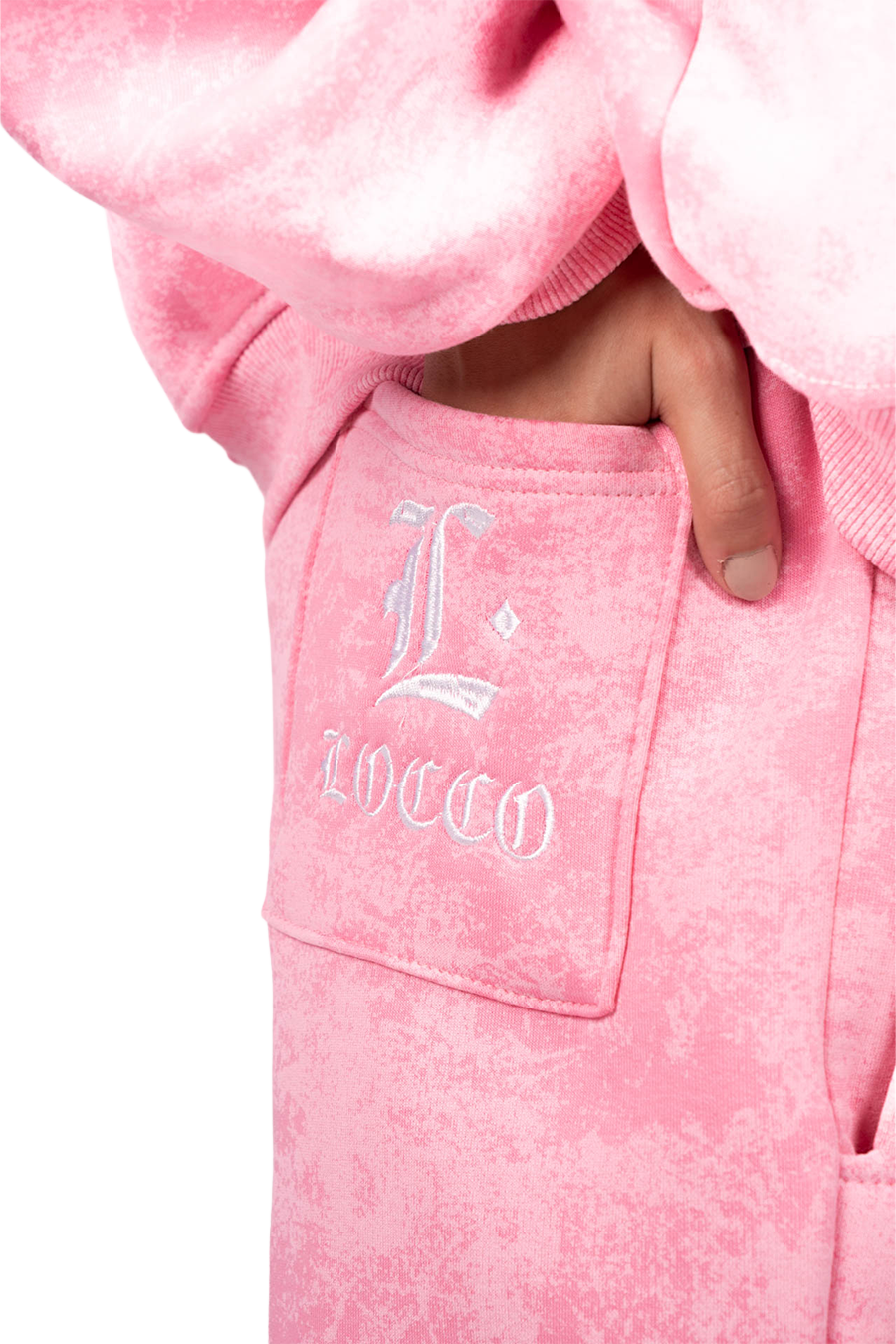 LOCCO BUBBLY PINK BAGGY PANTS (WINTER)