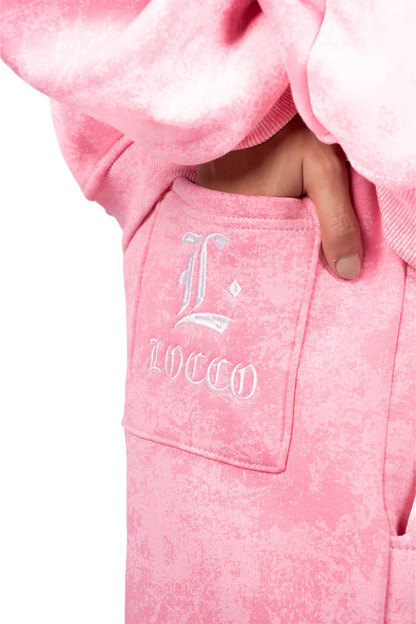 LOCCO BUBBLY PINK BAGGY PANTS (WINTER)