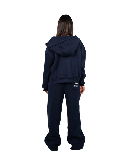 LOCCO NAVY BAGGY SWEATPANTS (Winter)